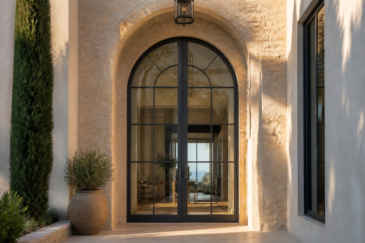 VLX 100 Arched / Custom Door in Doral, FL | TruePane Windows & Doors - detail 3