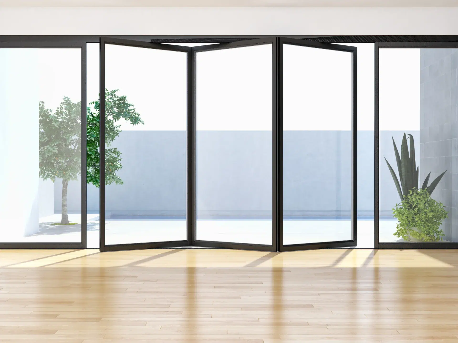 VLX 100 Bifold / Folding Door in Doral, FL | TruePane Windows & Doors - detail 1