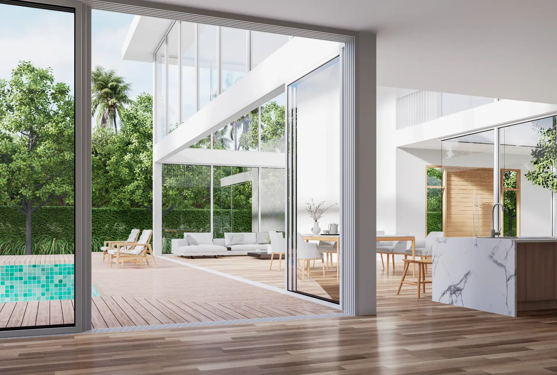 VLX 138 Panoramic Sliding Door in Doral, FL | TruePane Windows & Doors - detail 1